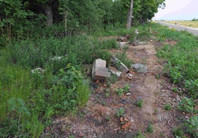 Zaniklá část hřbitova, Větrovská Barbora, 2016