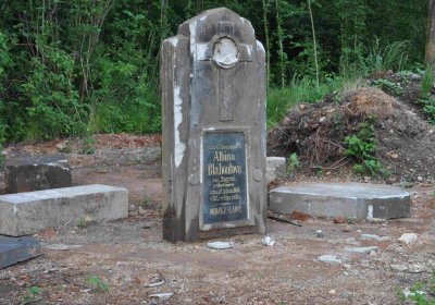 Zaniklá část hřbitova, Větrovská Barbora, 2016