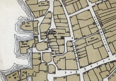 Tomkův plán Prahy k roku 1419, Václav Vladivoj Tomek (1818–1905) / HIÚ AV ČR